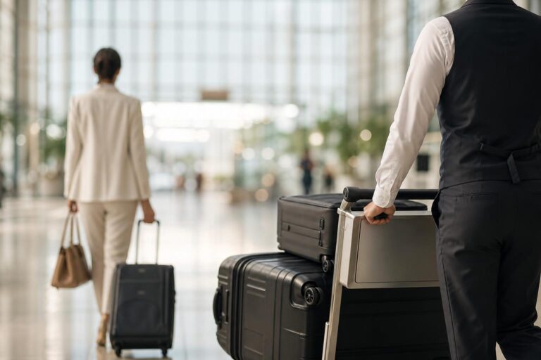 Porteur de bagages et assistance premium pour voyager sans stress à l&rsquo;aéroport